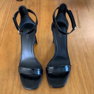 Via Spiga black leather heels